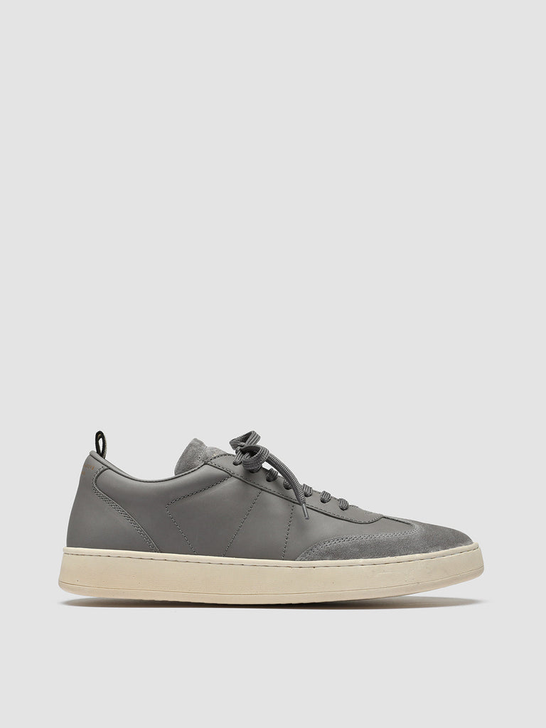 KOMBI 001 - Grey Leather and Suede Sneakers