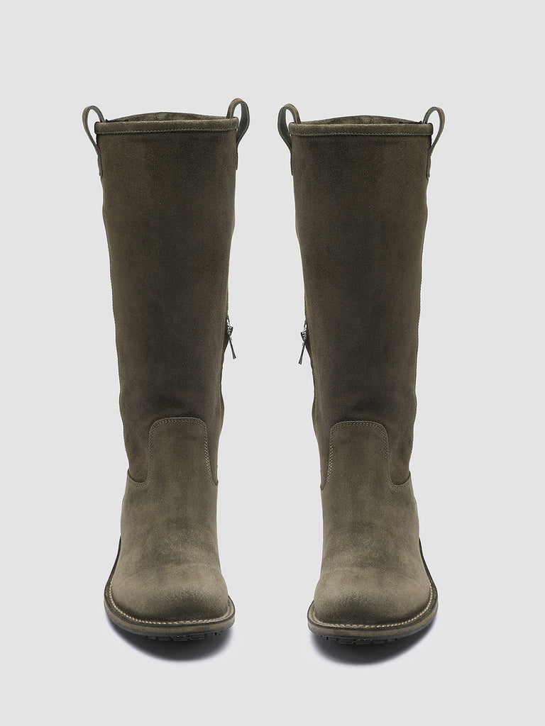LEGRAND 207 - Green Suede Boots
