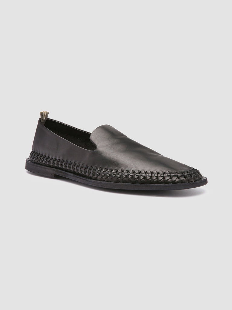 MILES 002 - Black Nappa leather loafers