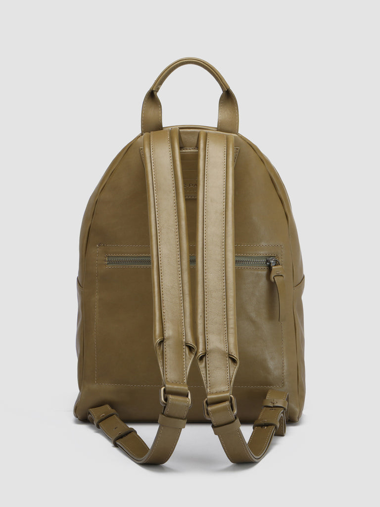 MINI PACK - Green Nappa Leather Backpack