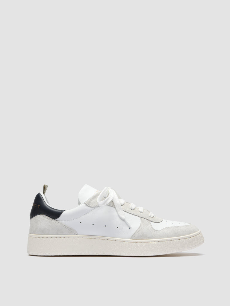 MOWER 008 - White Leather and Suede Sneakers