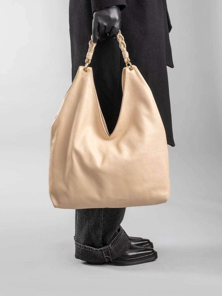 NOLITA WOVEN 214 - Taupe Nappa Leather Tote Bag  Officine Creative - 5