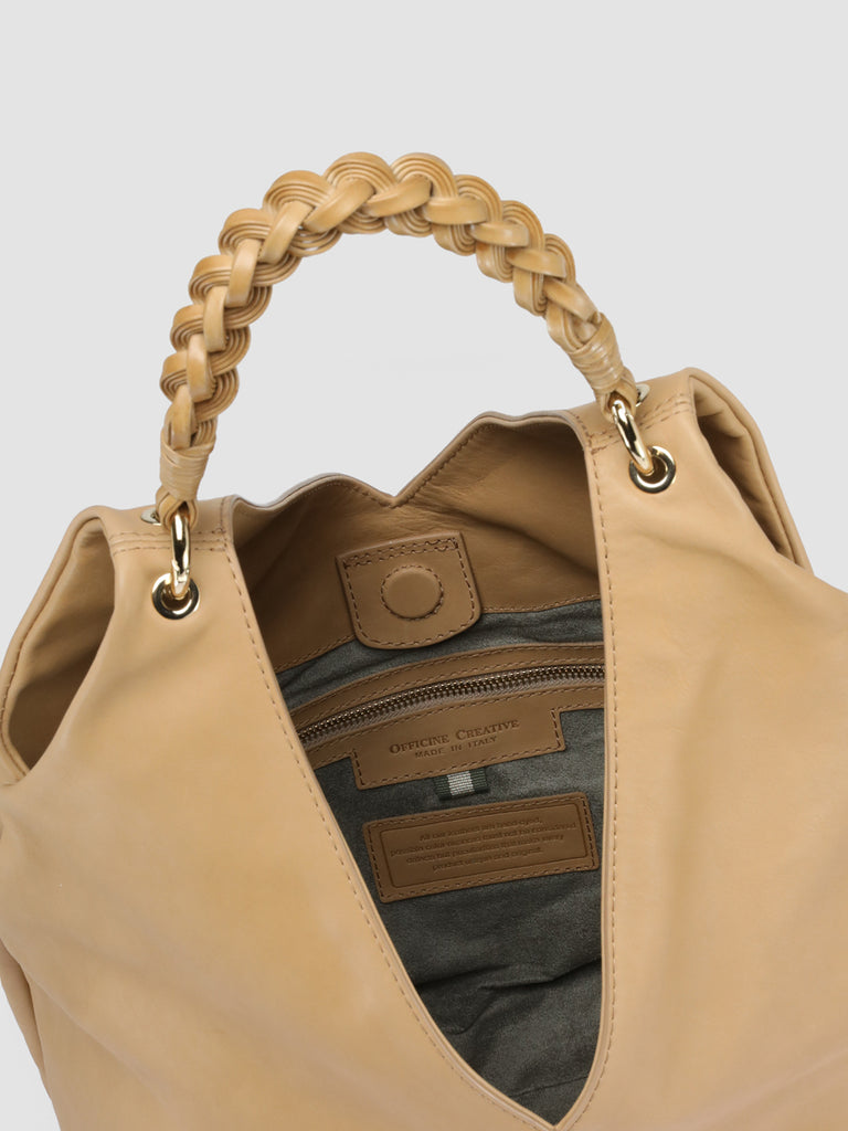 NOLITA WOVEN 214 - Brown Nappa Leather Hobo Bag  Officine Creative - 8