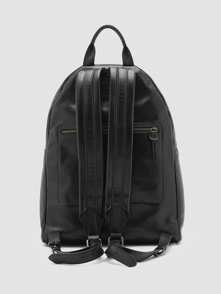 OC PACK - Black Leather Backpack  Officine Creative - 4