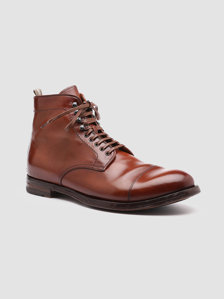 ANATOMIA 016 - Brown Leather Ankle Boots Men Officine Creative - 3