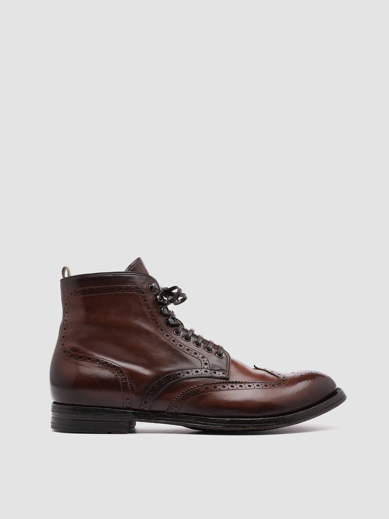 ANATOMIA 051 - Brown Leather Ankle Boots Men Officine Creative - 1