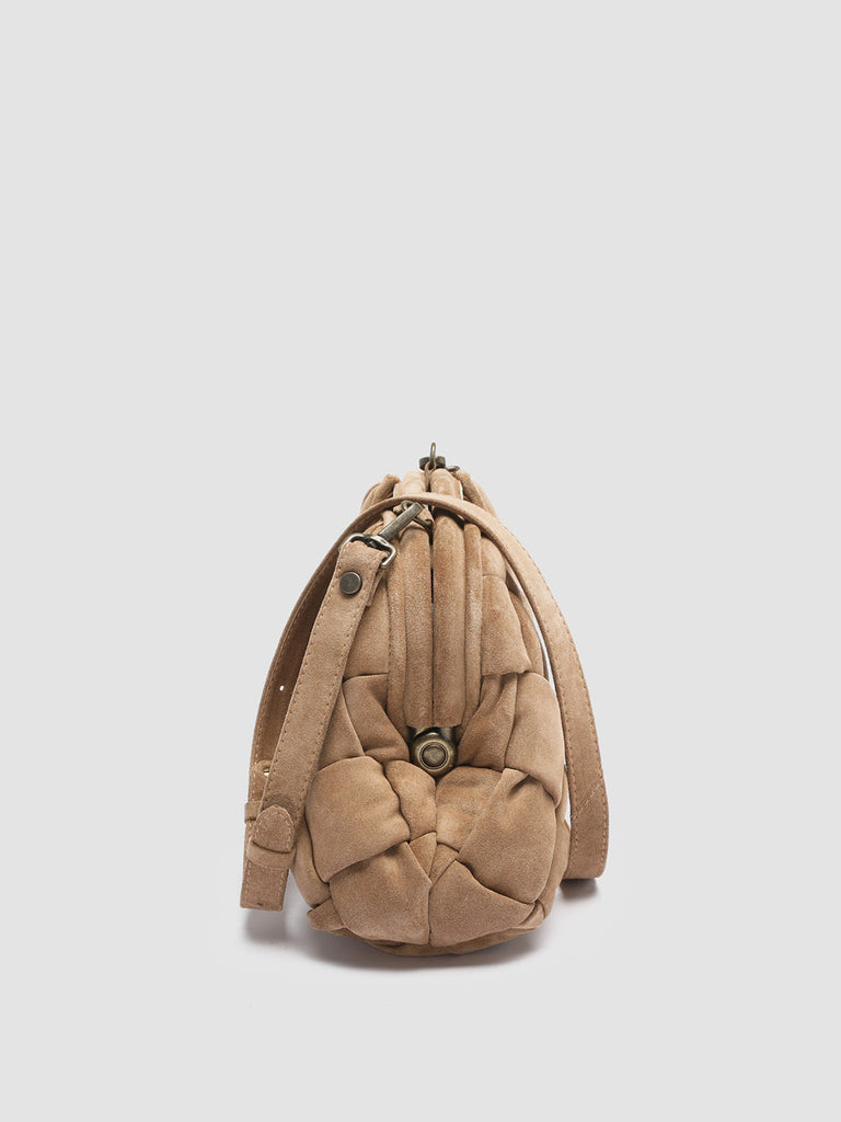 HELEN 08 - Brown Massive Suede Clutch Bag
