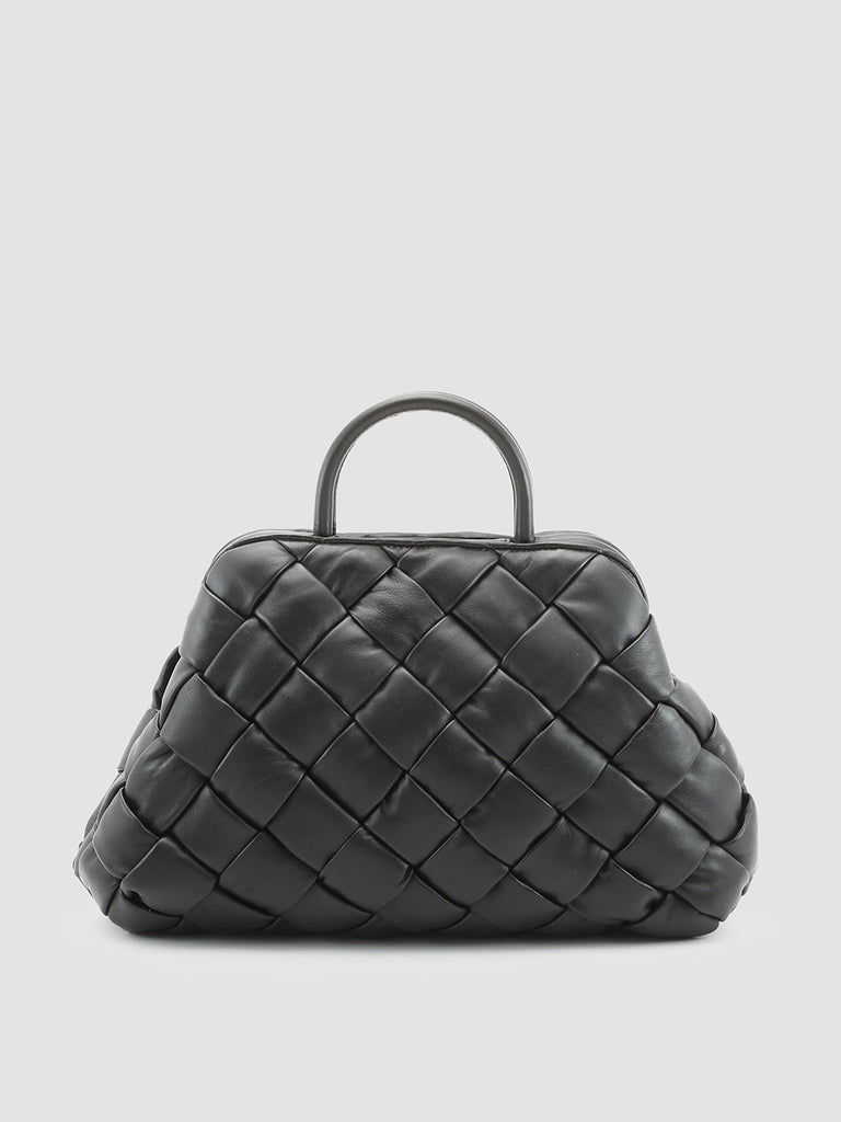 HELEN 13 Massive - Black Leather Clutch Bag