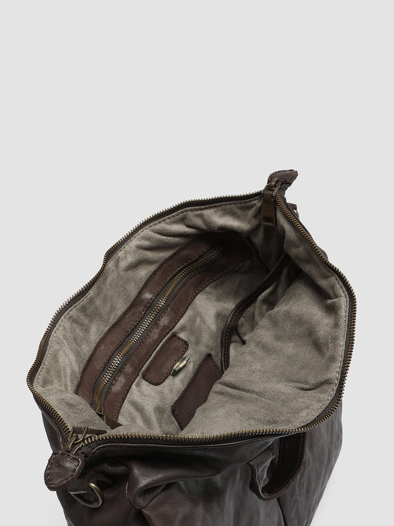 HELMET 27 - Brown Leather Tote Bag