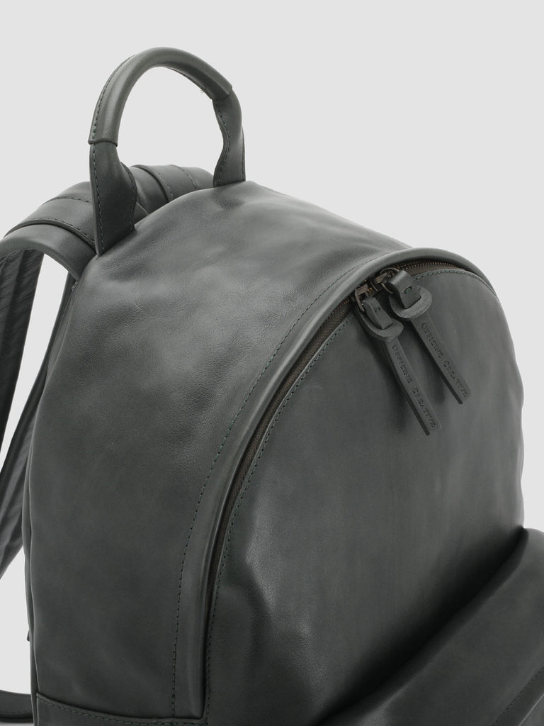 OC PACK - Green Leather Backpack