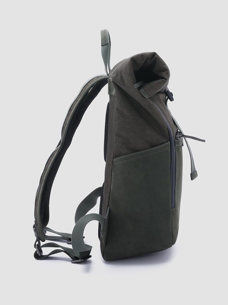 PILOT 001 - Green Nubuck & Nylon Backpack  Officine Creative - 3