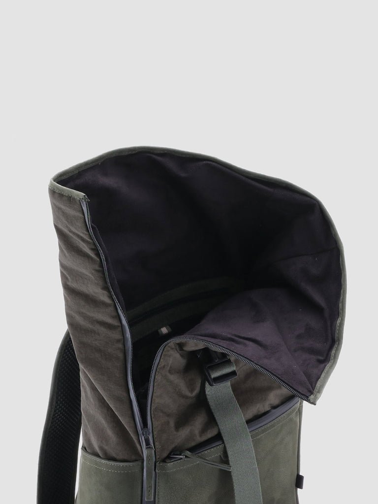 PILOT 001 - Green Nubuck & Nylon Backpack  Officine Creative - 7