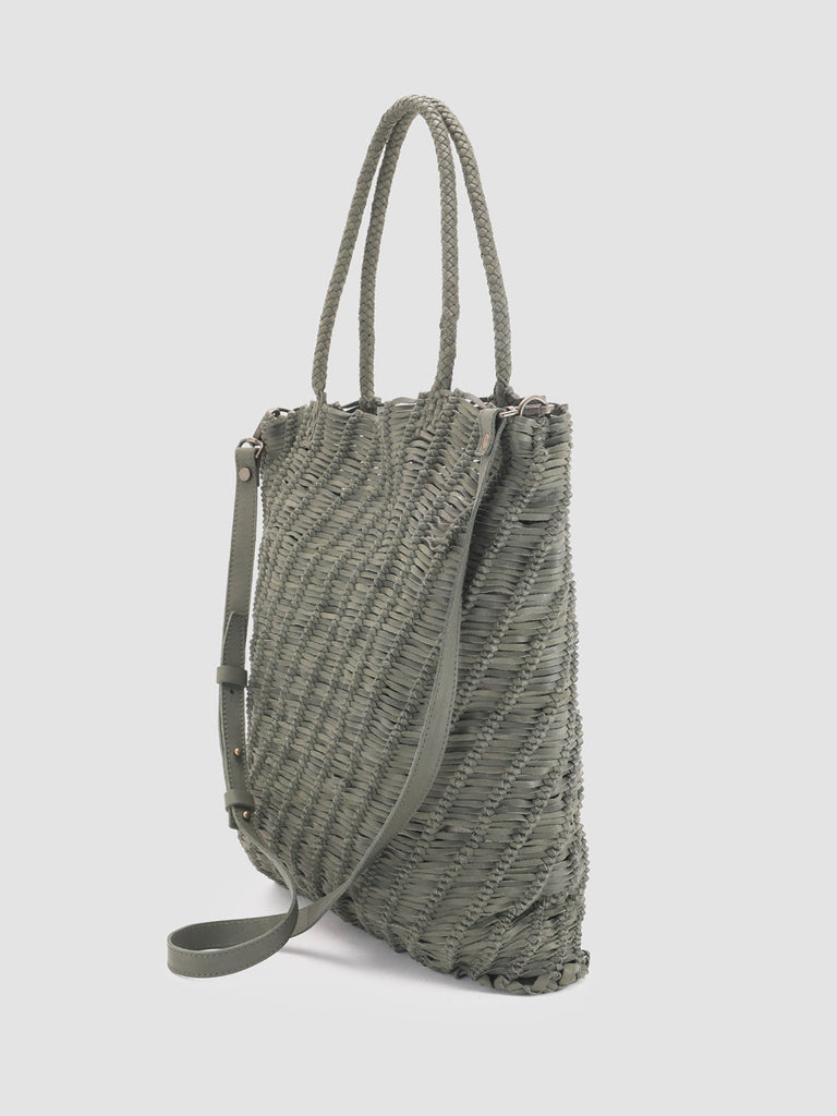 SUSAN 03 - Green Leather Tote Bag  Officine Creative - 5
