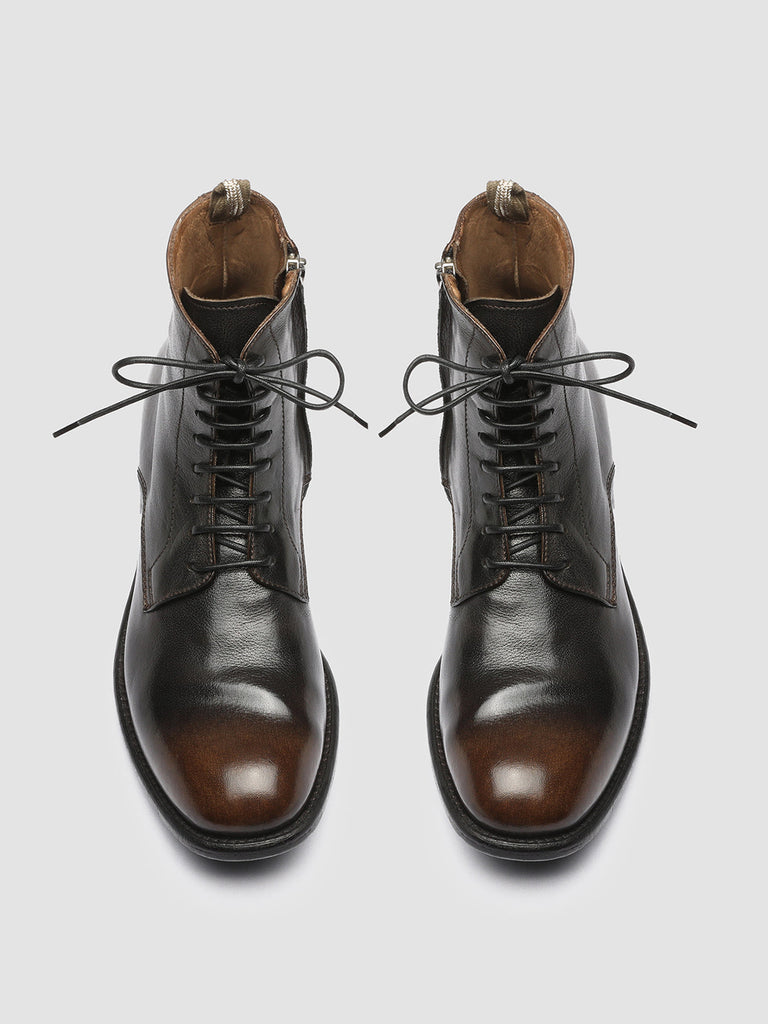CALIXTE 002 - Black Zipped Leather Boots