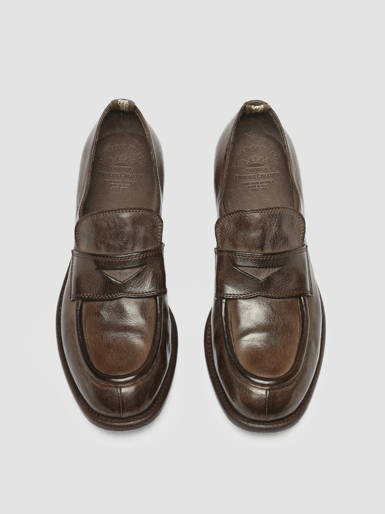 CALIXTE 020 - Burgundy Leather Mocs Loafers
