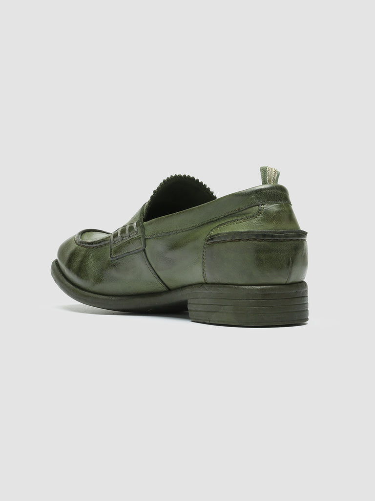 CALIXTE 042 - Green Leather Penny Loafers Women Officine Creative - 4