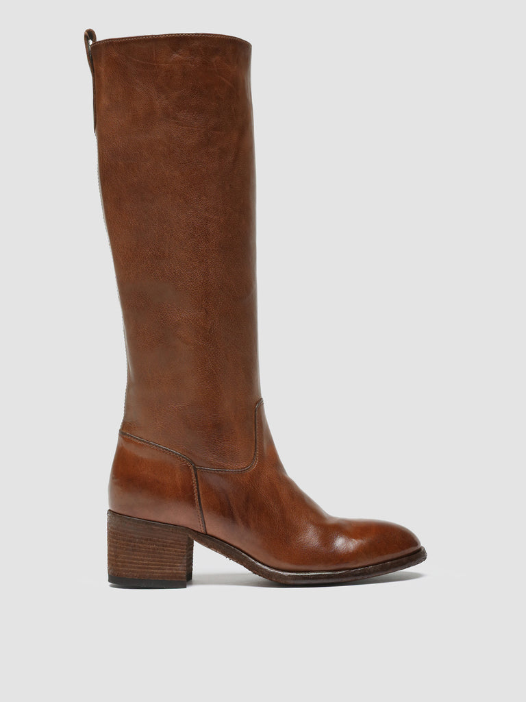 DENNER 116 - Brown Leather Zip Boots