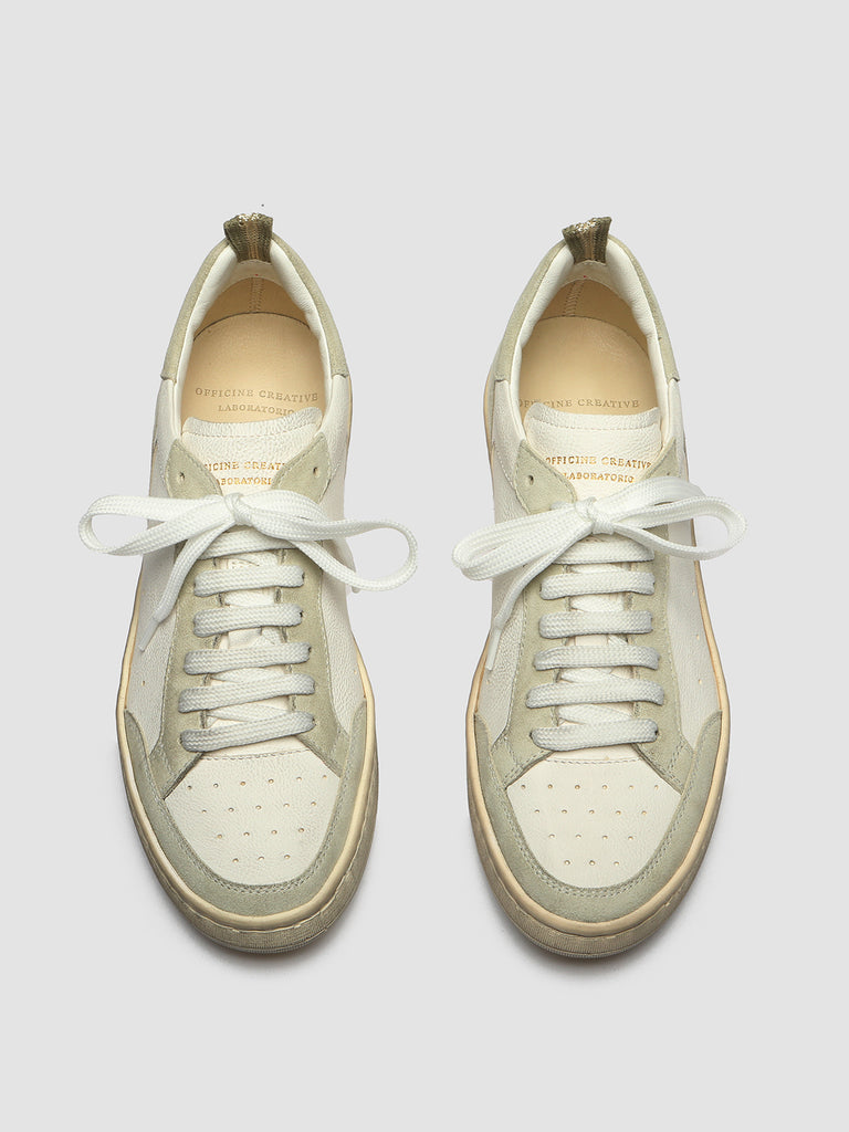 KAREEM 105 - White Leather and Suede Sneakers  Women Officine Creative - 2