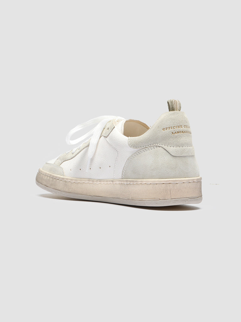 KAREEM 105 - White Leather and Suede Sneakers  Women Officine Creative - 4