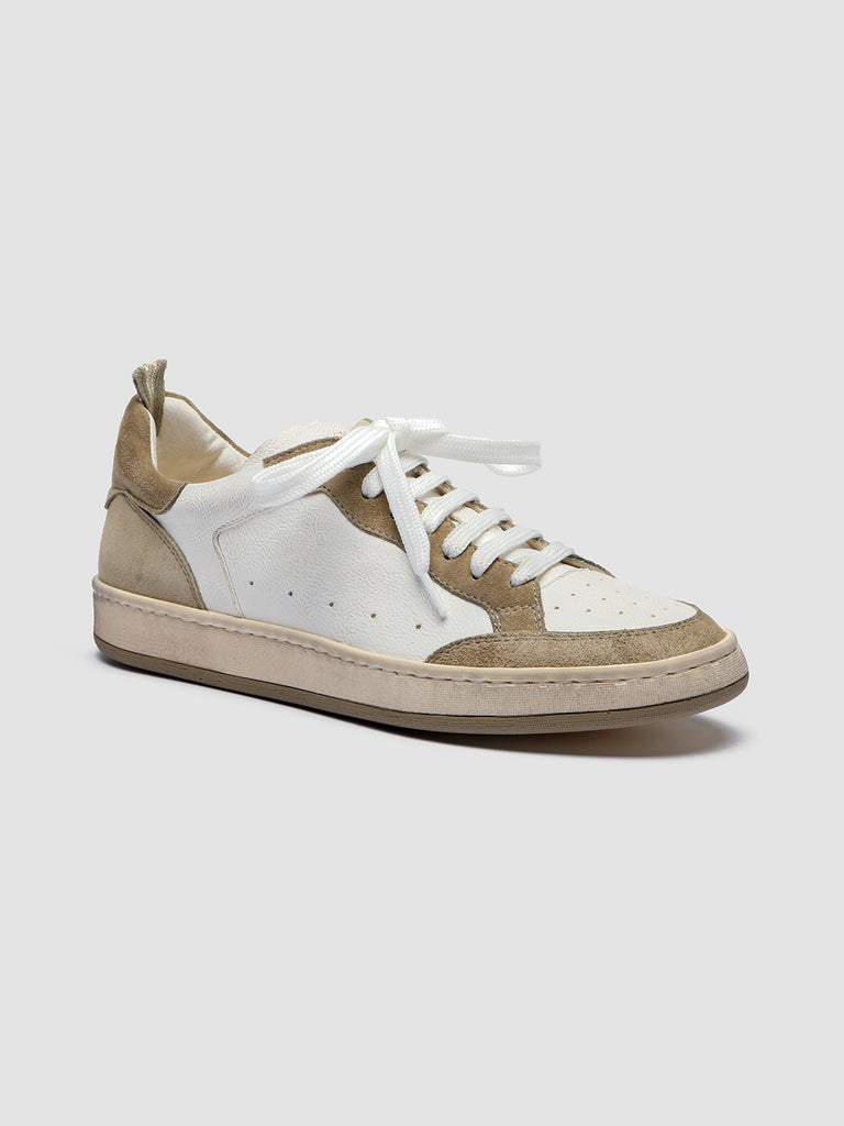 KAREEM 105 - White Leather and Suede Sneakers  Women Officine Creative - 3