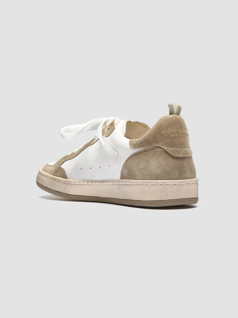 KAREEM 105 - White Leather and Suede Sneakers  Women Officine Creative - 4