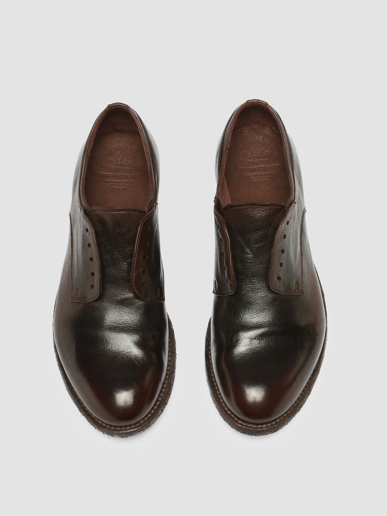 LEXIKON 012 - Brown Leather Derby shoes women Officine Creative - 2