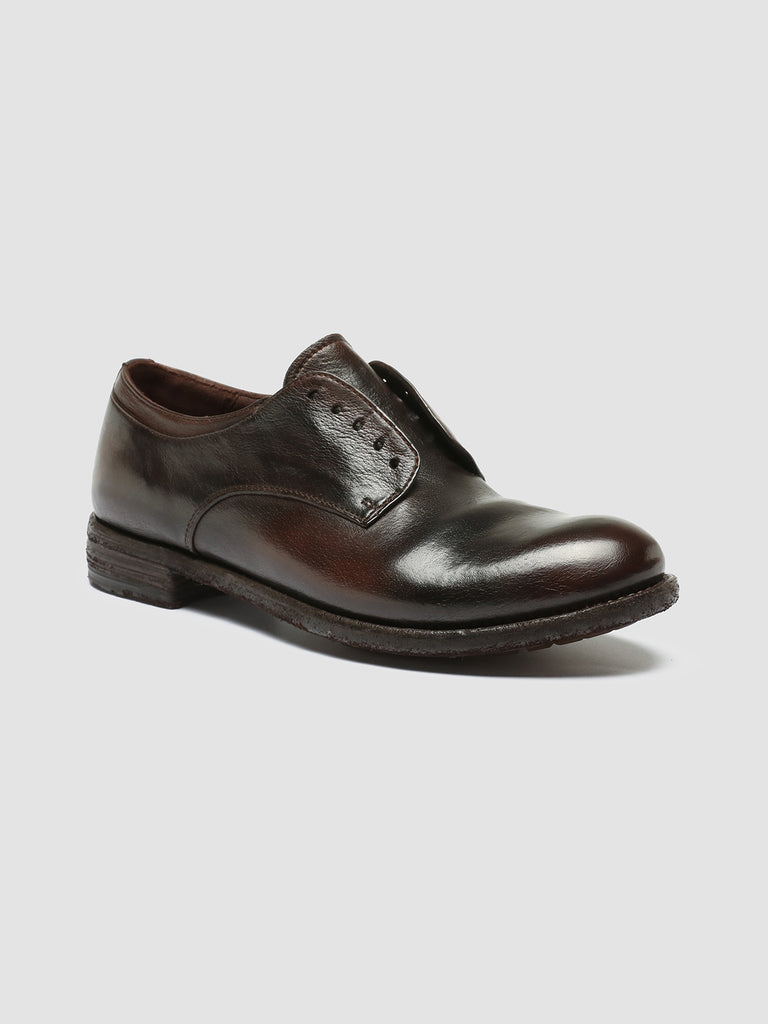 LEXIKON 012 - Brown Leather Derby shoes women Officine Creative - 3