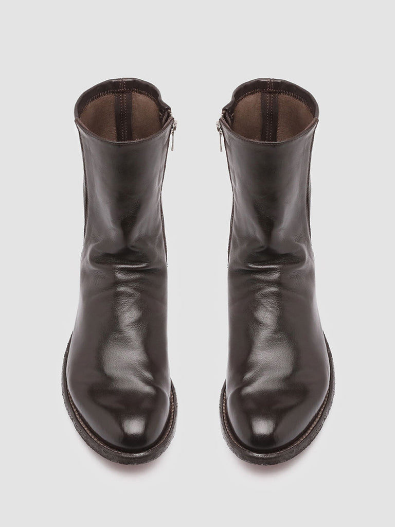 LEXIKON 135 - Brown Leather Booties