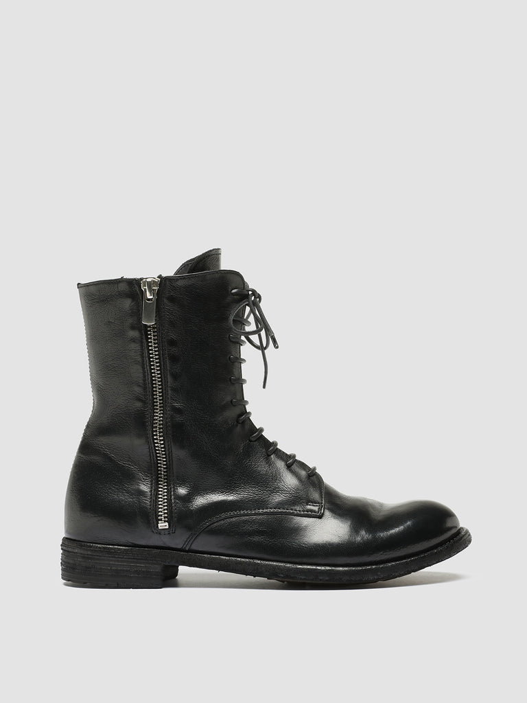 LEXIKON 149 - Black Leather Lace Up Boots women Officine Creative - 1