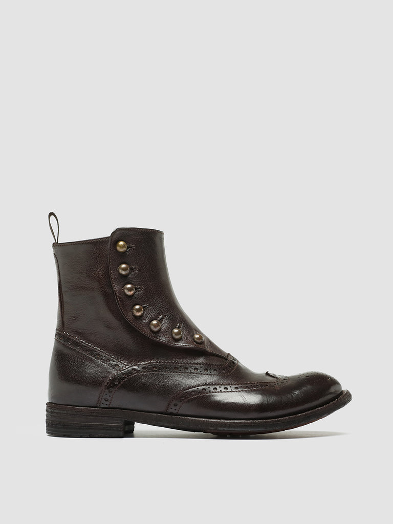 LEXIKON 153 - Burgundy Leather Zip Boots women Officine Creative - 1