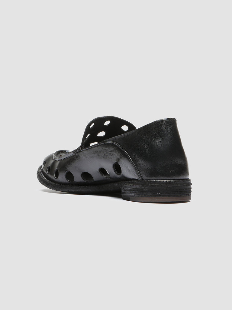 LEXIKON 542 - Black Leather Loafers  Women Officine Creative - 4