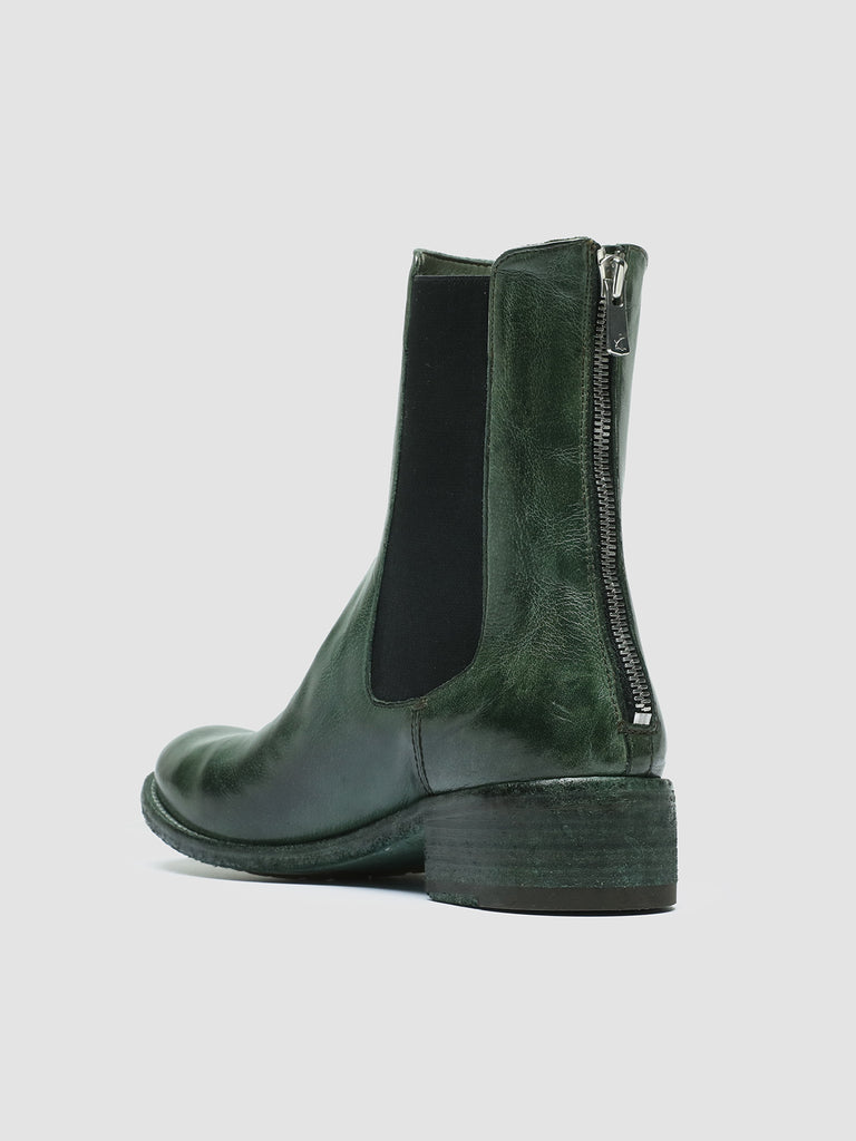 LISON 017 - Green Leather Chelsea Boots women Officine Creative - 4