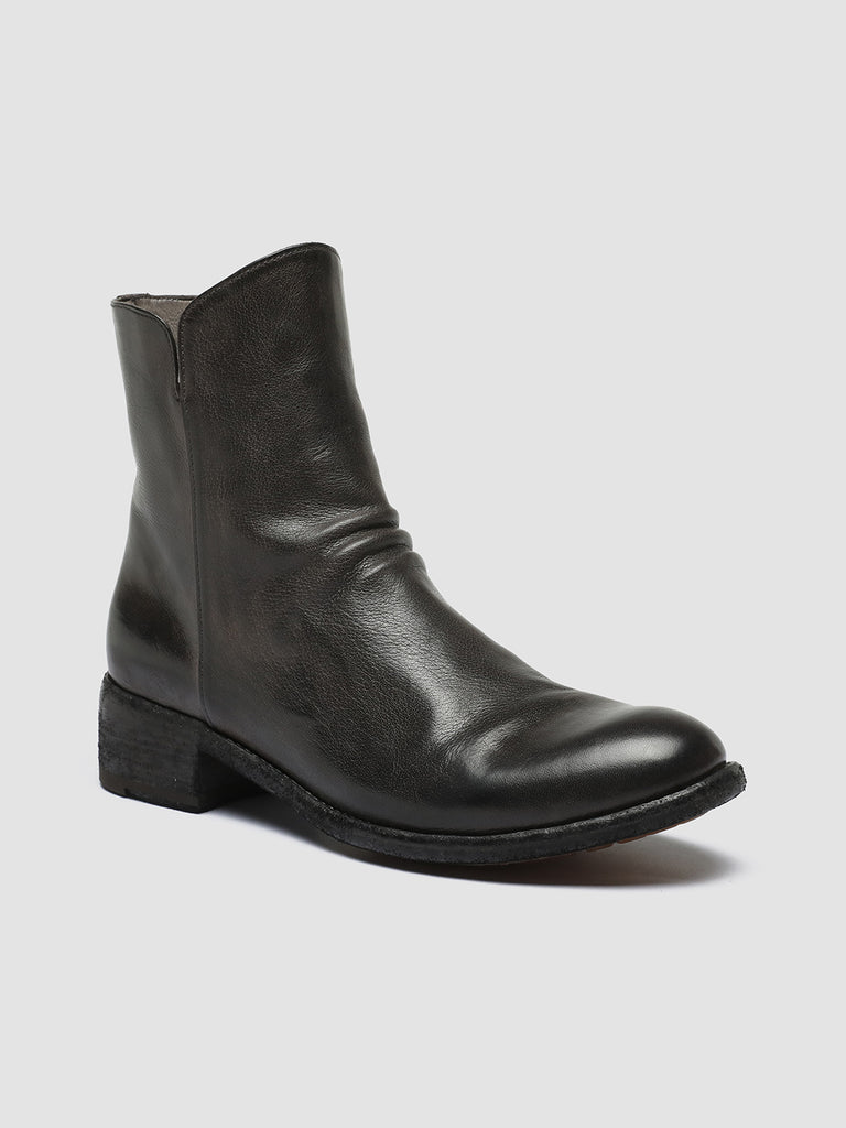 LISON 056 - Grey Leather Zip Boots women Officine Creative - 3