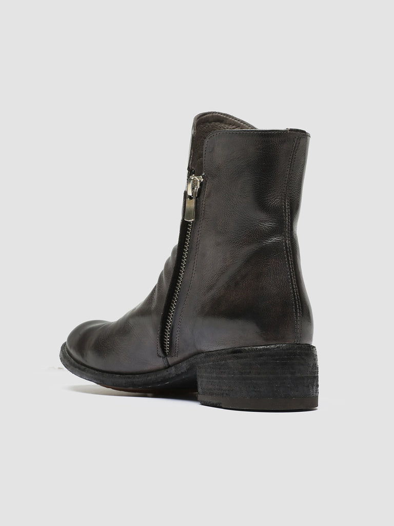 LISON 056 - Grey Leather Zip Boots women Officine Creative - 4
