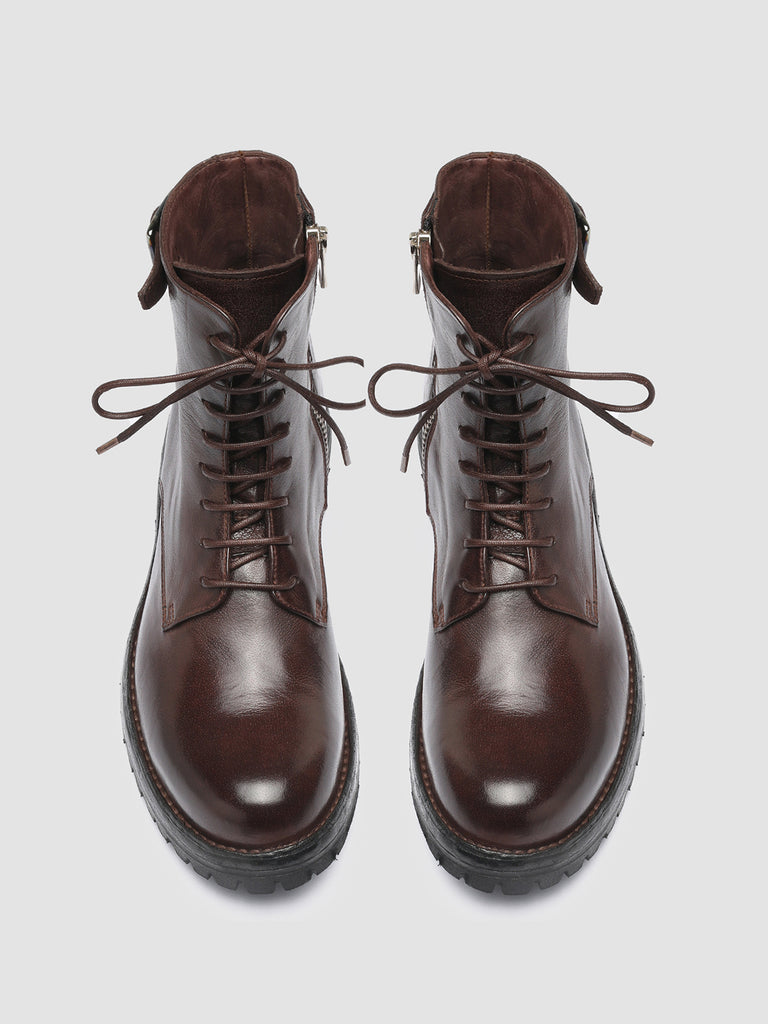 LORAINE 001 - Brown Leather Lace Up Boots women Officine Creative - 2