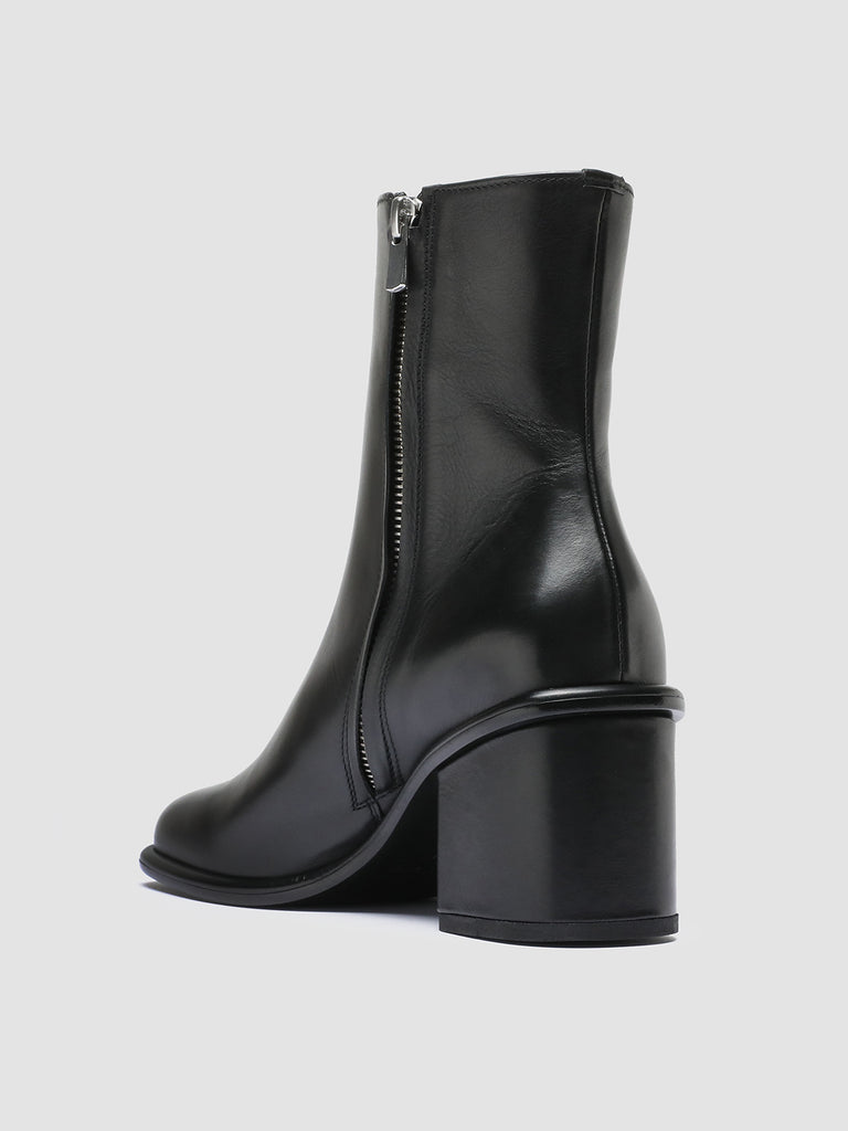 MACY 001 - Black Leather Zip Boots women Officine Creative - 4