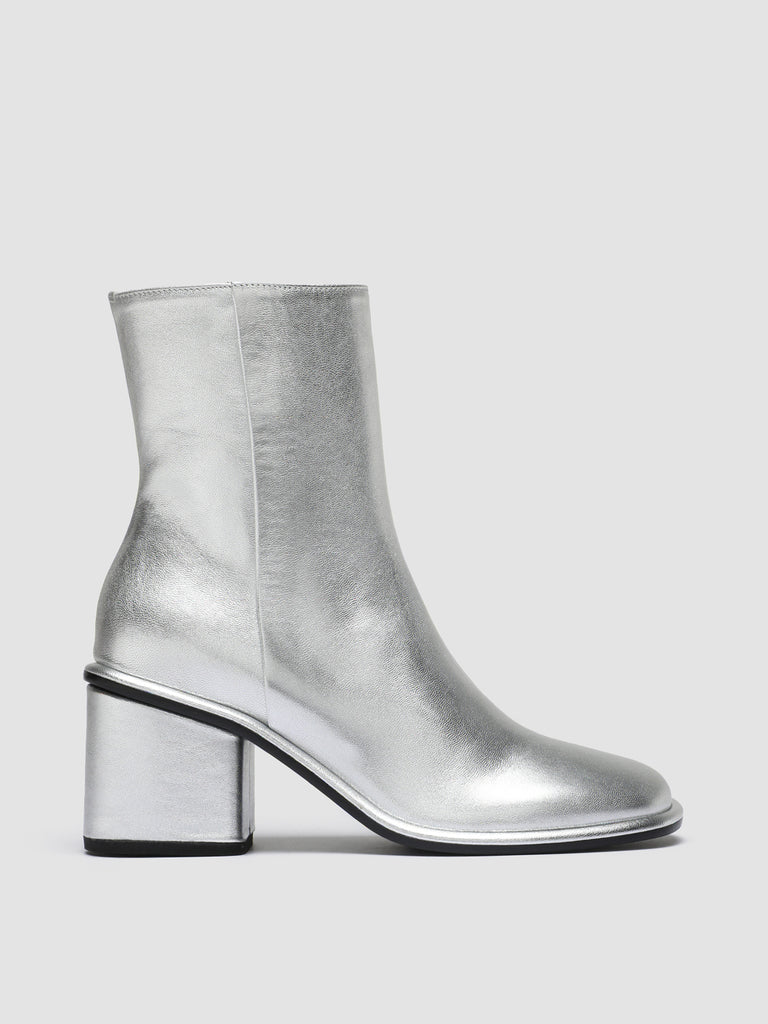 MACY 001 - Silver Leather Zip Boots women Officine Creative - 1