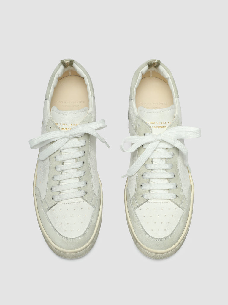 MAGIC 101 - White Leather and Suede Low Top Sneakers women Officine Creative - 2
