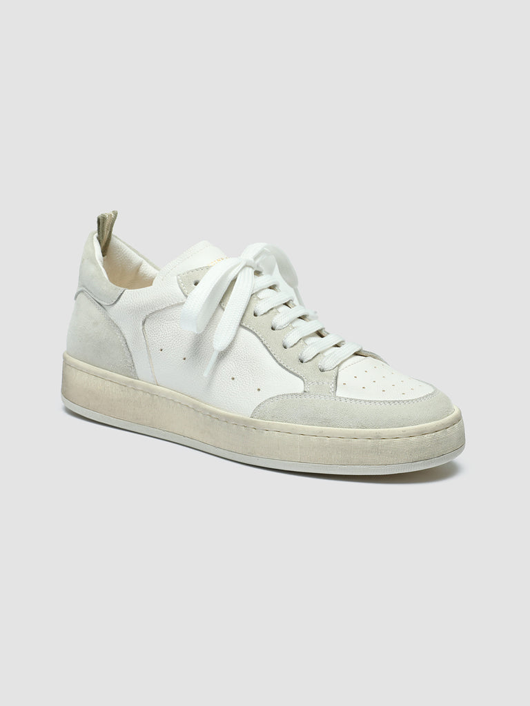 MAGIC 101 - White Leather and Suede Low Top Sneakers women Officine Creative - 3