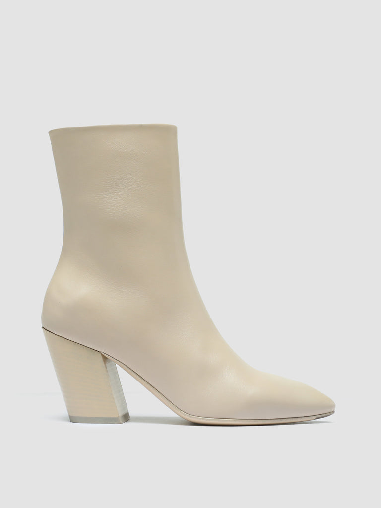 SEVRE 001 - Ivory Leather Zip Boots women Officine Creative - 1