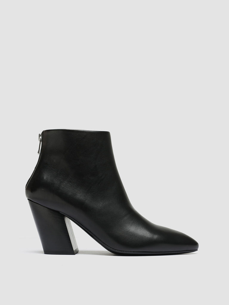 SEVRE 003 - Black Leather Zip Boots
