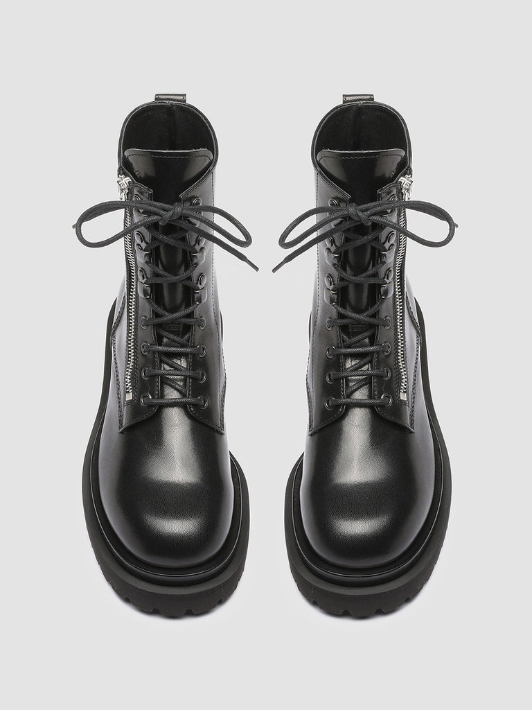ULTIMATT 003 - Black Leather Ankle Boots Women Officine Creative - 2