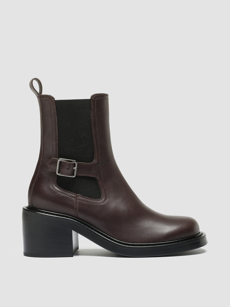 VENUS 005 - Burgundy Leather Chelsea Boots