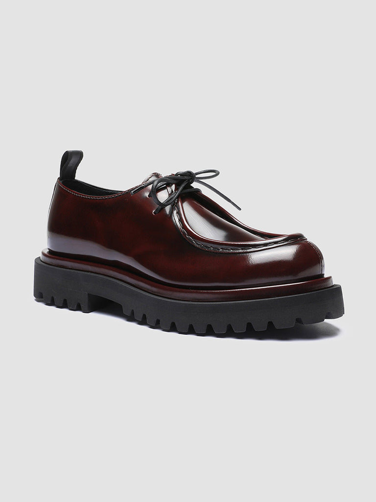WISAL 002 - Burgundy Leather Derby Shoes Women Officine Creative - 3
