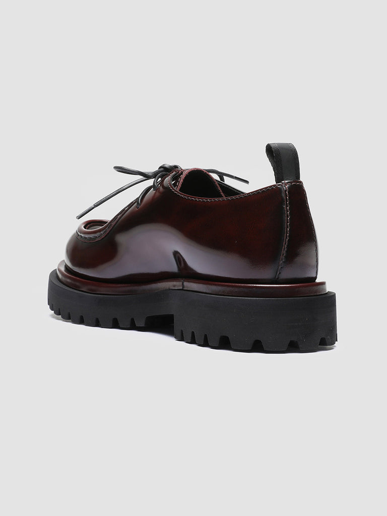 WISAL 002 - Burgundy Leather Derby Shoes Women Officine Creative - 4