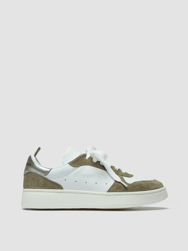 MOWER 110 - White Leather Low Top Sneakers