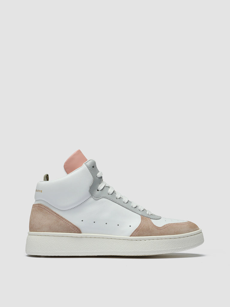 MOWER 113 - White Leather and Suede High Top Sneakers women Officine Creative - 1