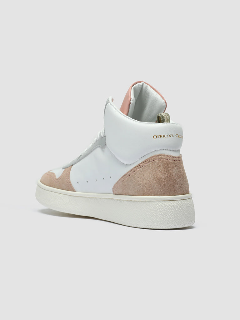 MOWER 113 - White Leather and Suede High Top Sneakers women Officine Creative - 4