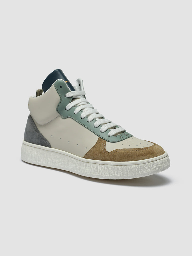 MOWER 113 - White Leather and Suede High Top Sneakers women Officine Creative - 3