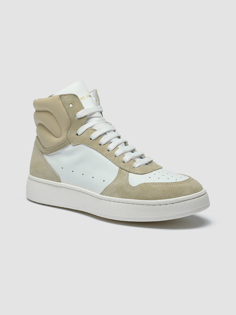 MOWER 117 - White Leather and Suede High Top Sneakers women Officine Creative - 3
